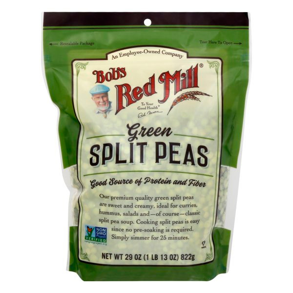 BOBS GREEN SPLIT PEAS ( 4 X 29 OZ )