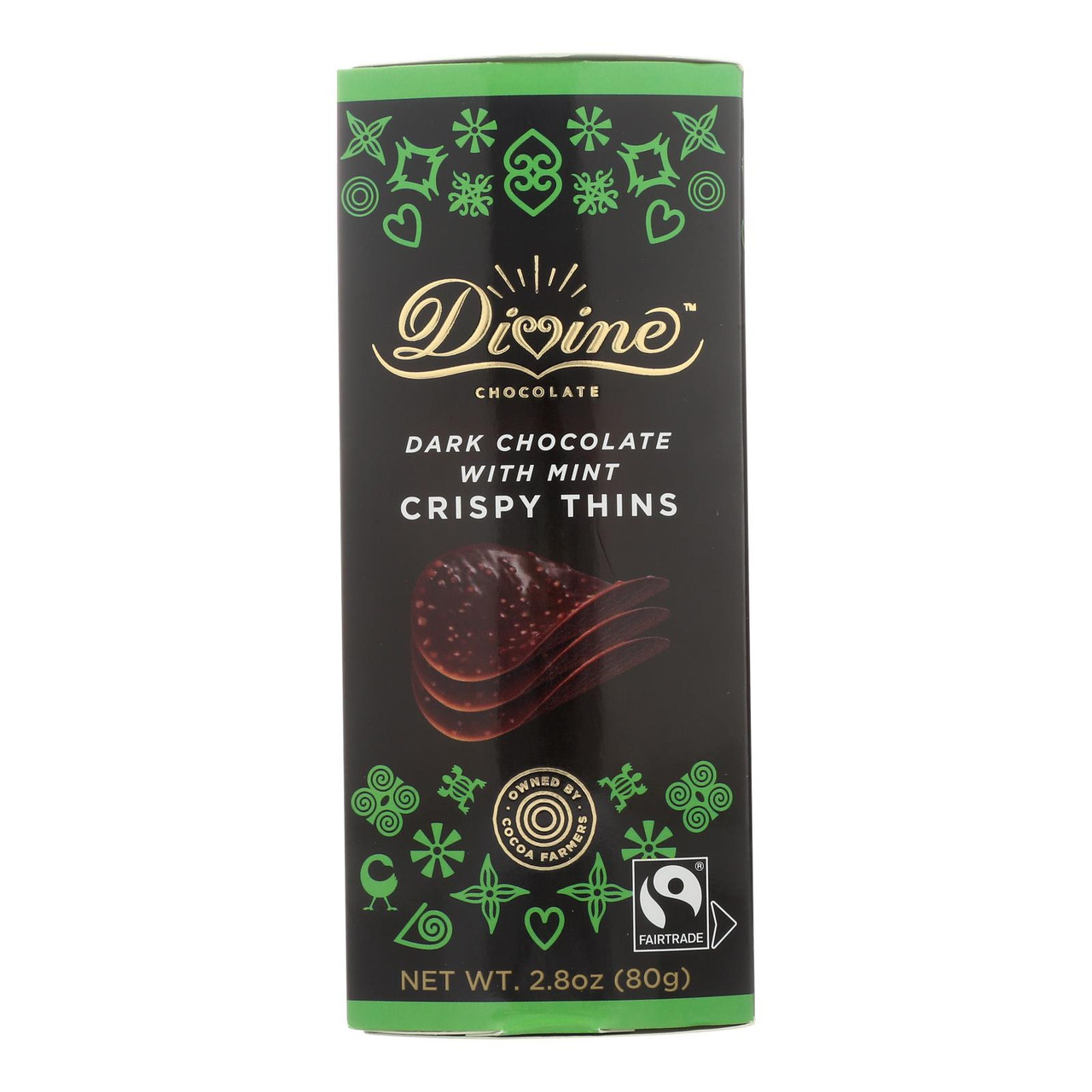 DIVINE CRSP THNS DK CHOC ( 12 X 2.8 OZ )