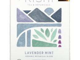 Rishi Organic Lavender Mint Tea 15 Sachets (Pack of 6 Boxes)