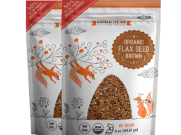 100% Organic Flax Seed (brown) - (Pack of 2)