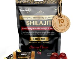 Himalayan Shilajit Gummies – 60 Gummies | 3000mg RHE per Serving | Herbal Wellness Blend with Natural Cherry Flavor