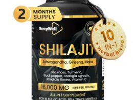 Shilajit Capsules 16,000MG – 60 Servings | High Strength All-in-1 with Ashwagandha, Sea Moss, Maca Root, Black Pepper, Fulvic Acid & Trace Minerals | for Endurance, Immunity & Vitality