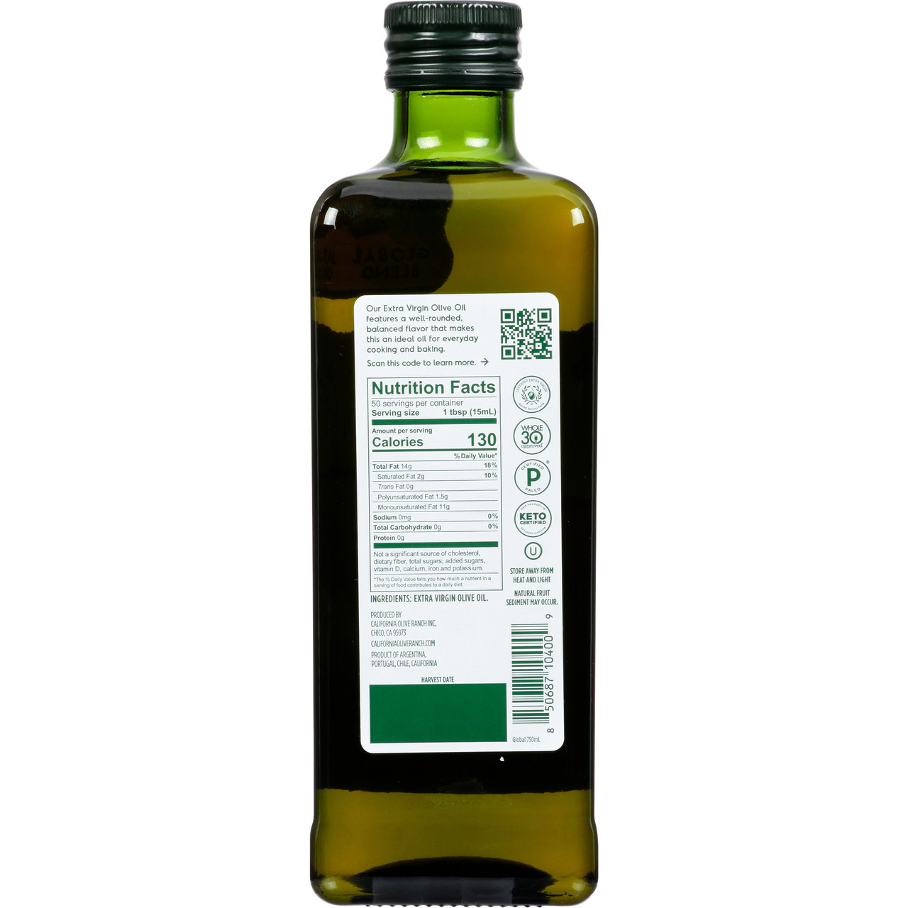 CA OLV MED GLOBAL EVOO ( 6 X 25.4 OZ ) - Image 2