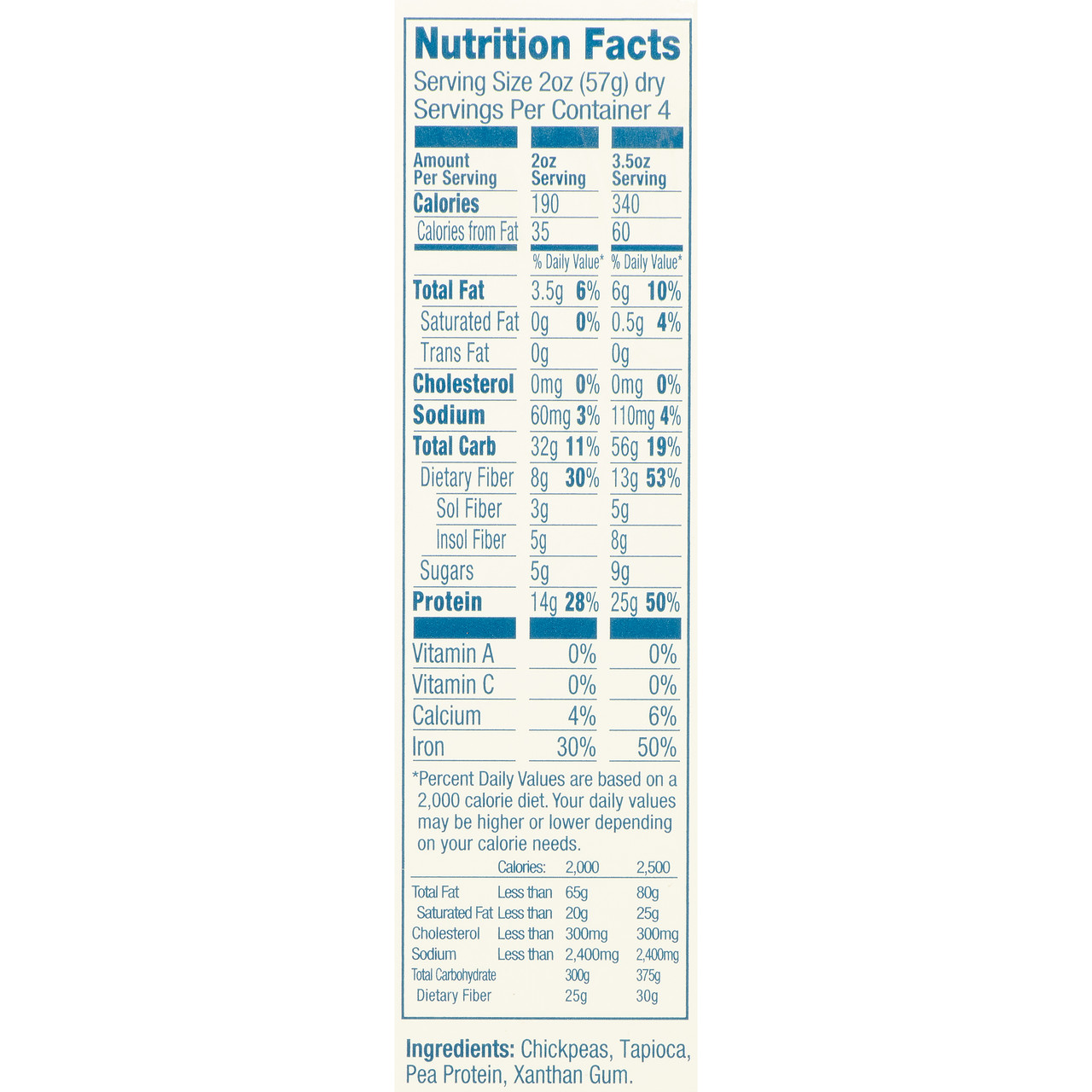 BANZA CHKPEA PSTA ELBOWS ( 6 X 8 OZ ) - Image 8