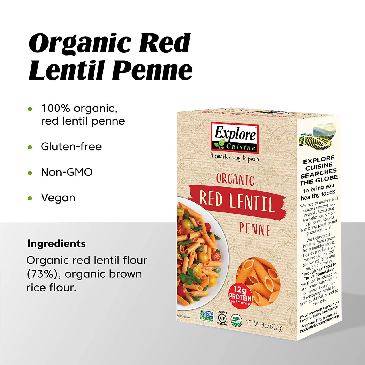 OG2 EC PENNE LENTIL RD ( 6 X 8 OZ ) - Image 8