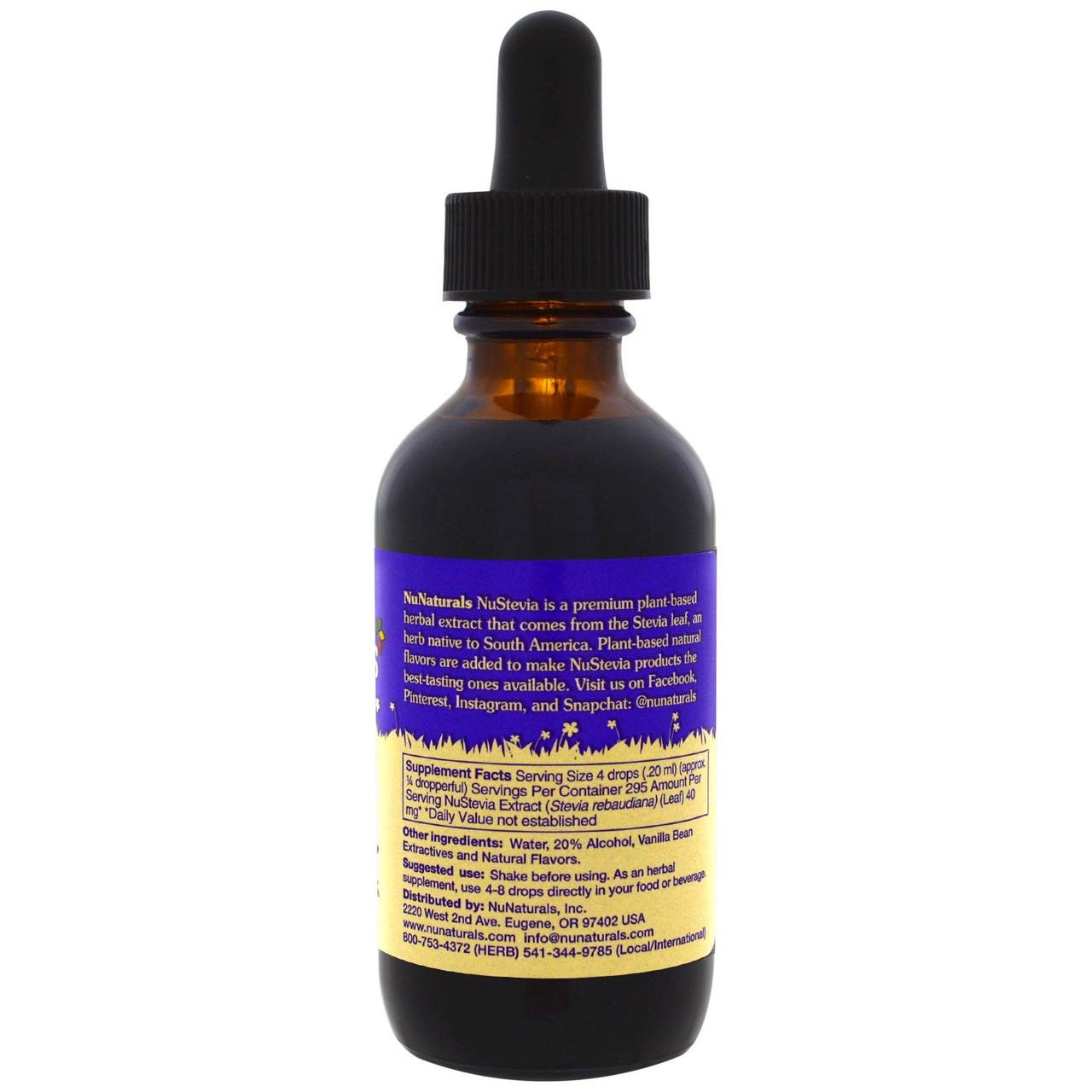 NUNATRL STEVIA VANILLA ( 1 X 2 OZ ) - Image 2