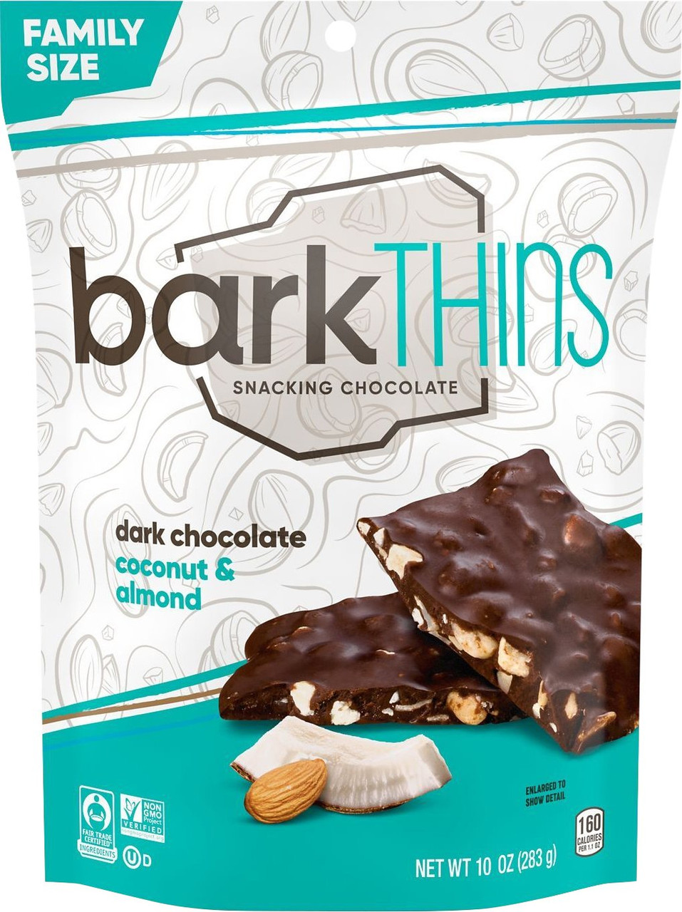 BARKTHN DKCHOC CNUT ALM ( 9 X 10 OZ ) - Image 2