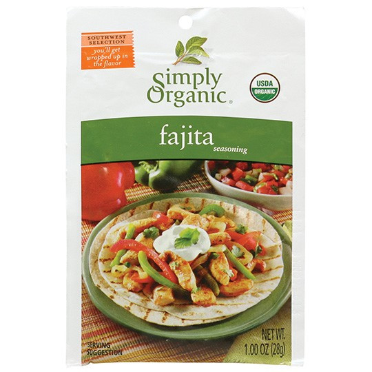 Simply Organic Fajita Seasoning (12x1OZ )