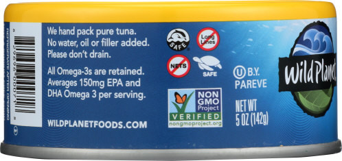 Wild Planet Skipjack Light Tuna with No Salt (12x5 OZ) - Image 3