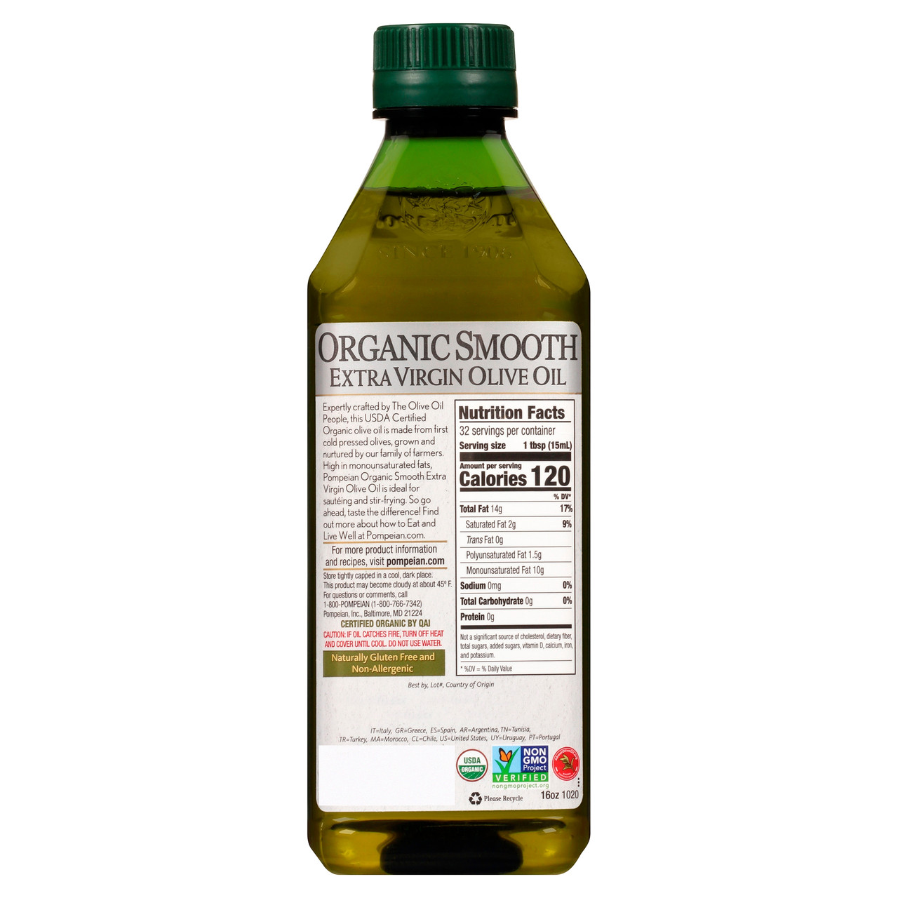 OG2 POMP SMOOTH EVOO ( 6 X 16 OZ ) - Image 3