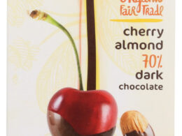 Theo Chocolate Dark Chocolate Cherry & Almond Bar (12x3Oz)