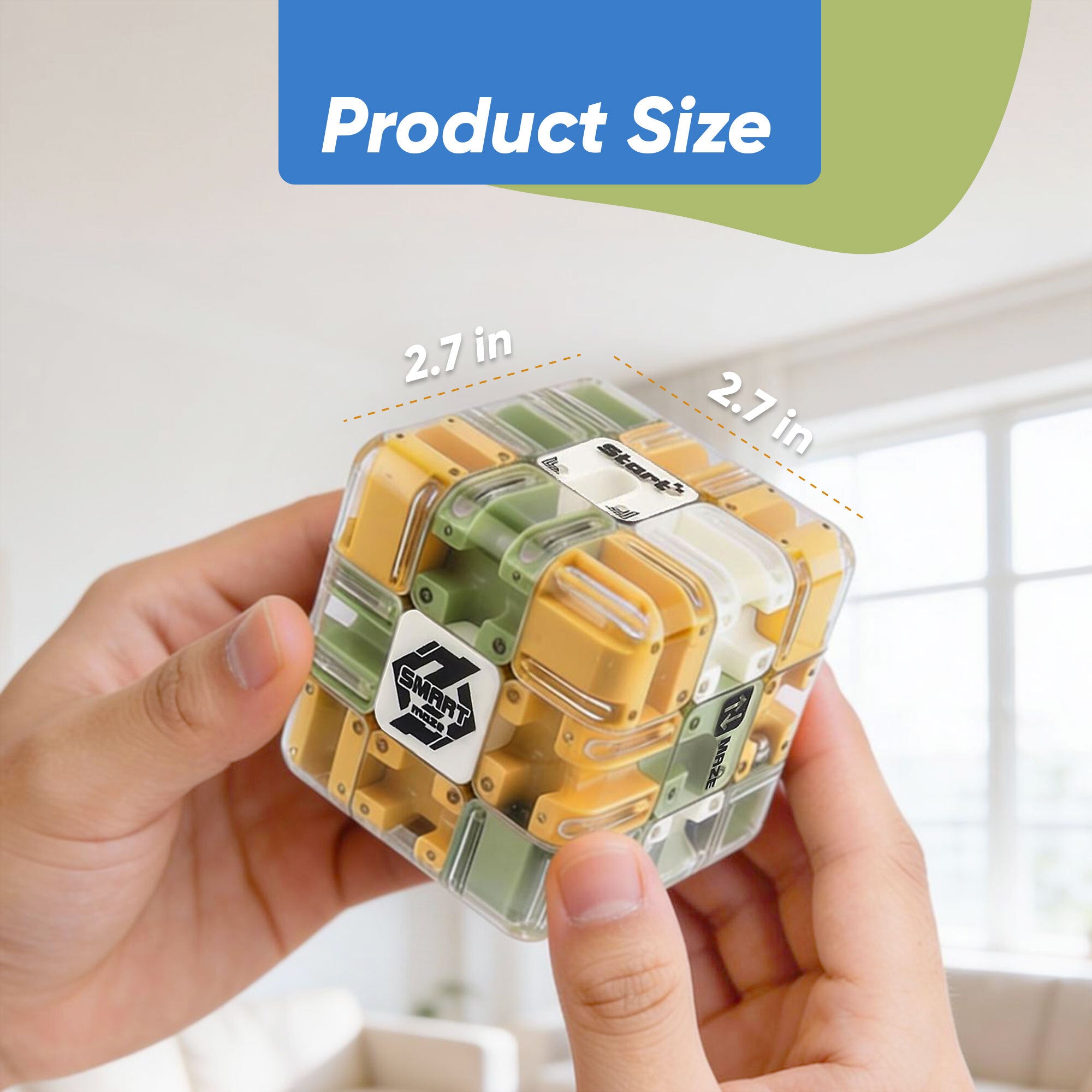 3D Maze Puzzle Cube – Brain Teaser Labyrinth Ball Game for Kids & Adults | Stress Relief & Family Fun Toy - Image 3