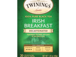 Twinings Decaf Irish Breakfast Black Tea 20 Tea Bags (Pack of 6 Boxes)