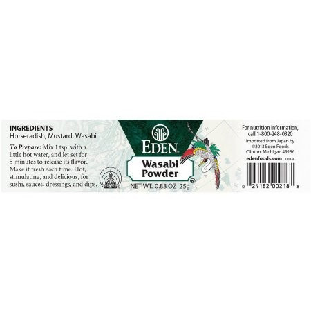 Eden Foods Wasabi Powder Japanese Horseradish (6x.88 Oz) - Image 2