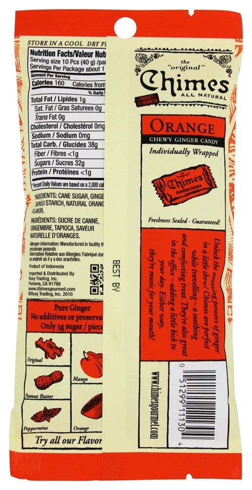 CHIMES GINGER CHW ORANGE ( 12 X 1.5 OZ ) - Image 2