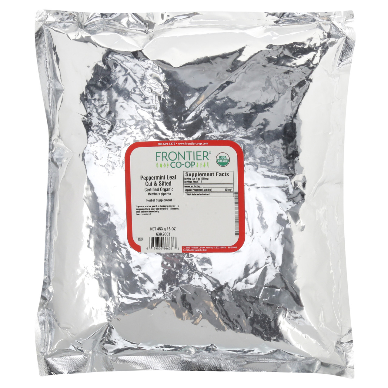 Frontier Herb Peppermint Leaf C/S (1x1lb) - Image 3