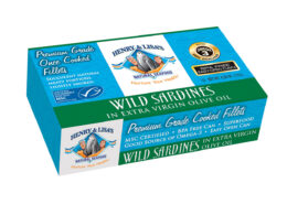 Henry & Lisa's Wild Sardines in EVOO (12x4.25 OZ)