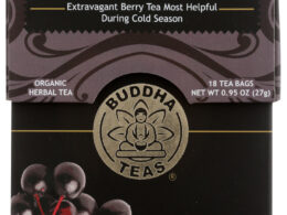 Buddha Teas Organic Elderberry Tea 18 Tea Bags (Pack of 6 Boxes)