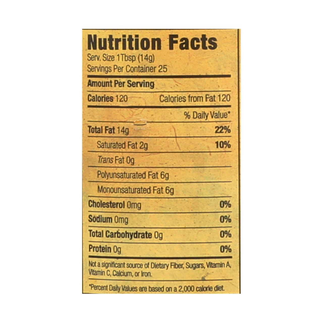 Napa Valley Naturals Cold Pressed Organic Sesame Seed Oil (12x12.7Oz) - Image 3