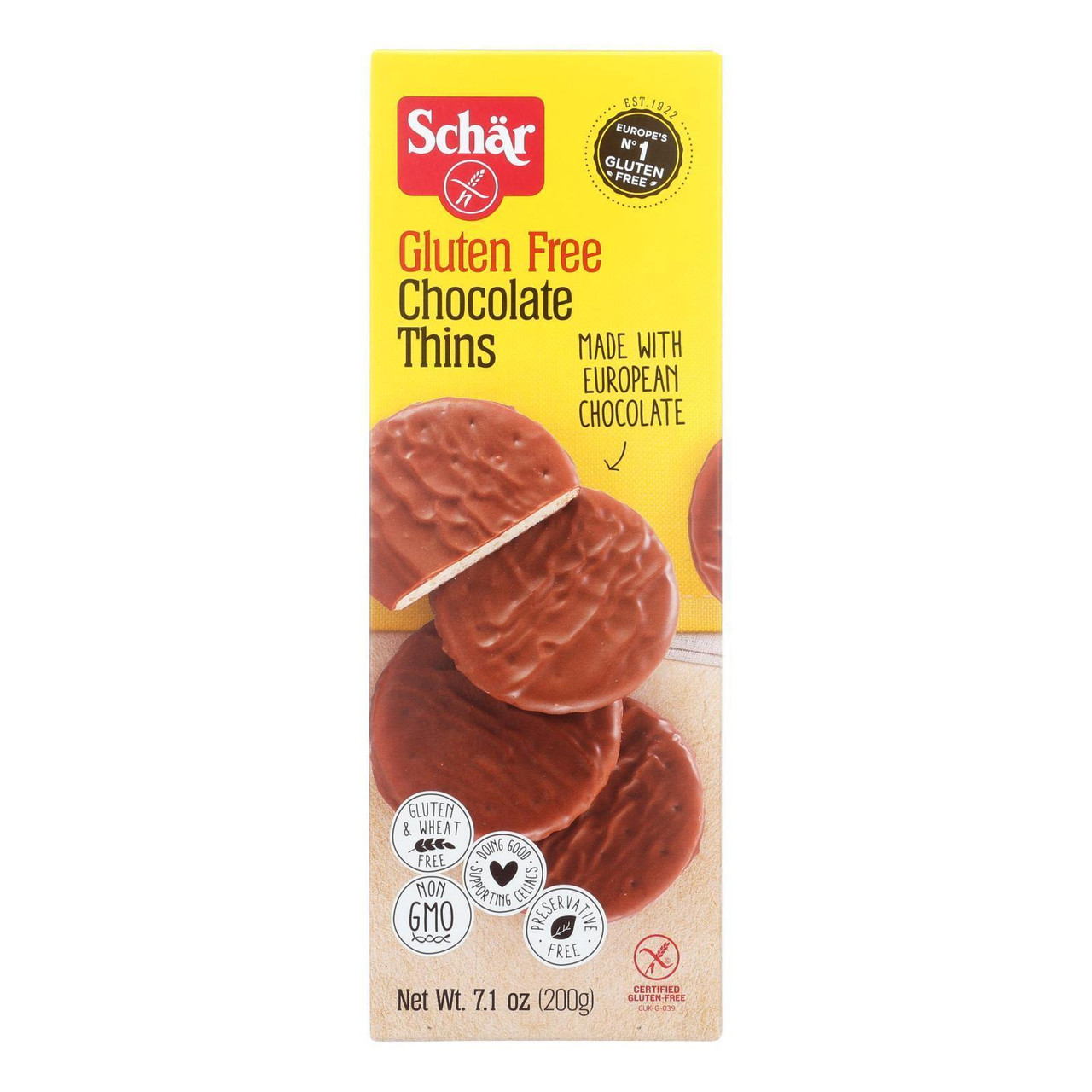 SCHAR CHOCOLATE THINS ( 12 X 7.1 OZ )