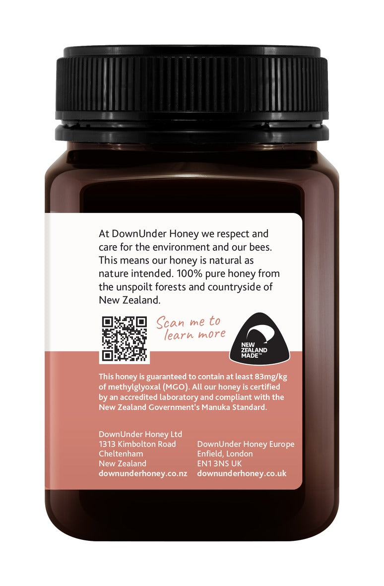 UMF 5+ Mānuka Honey (MGO 83+) 500g - Image 3