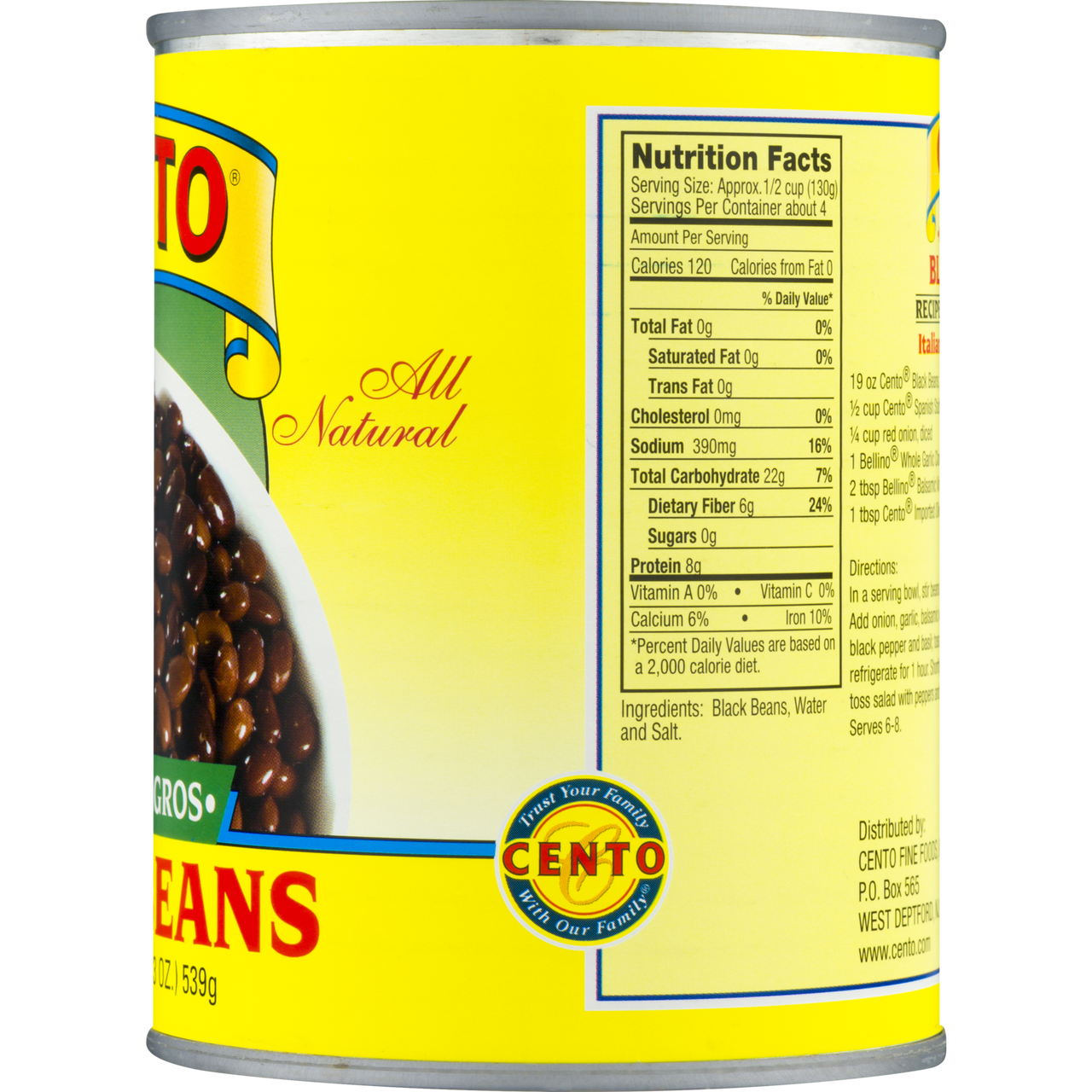 CENTO BLACK BEANS ( 12 X 19 OZ ) - Image 7