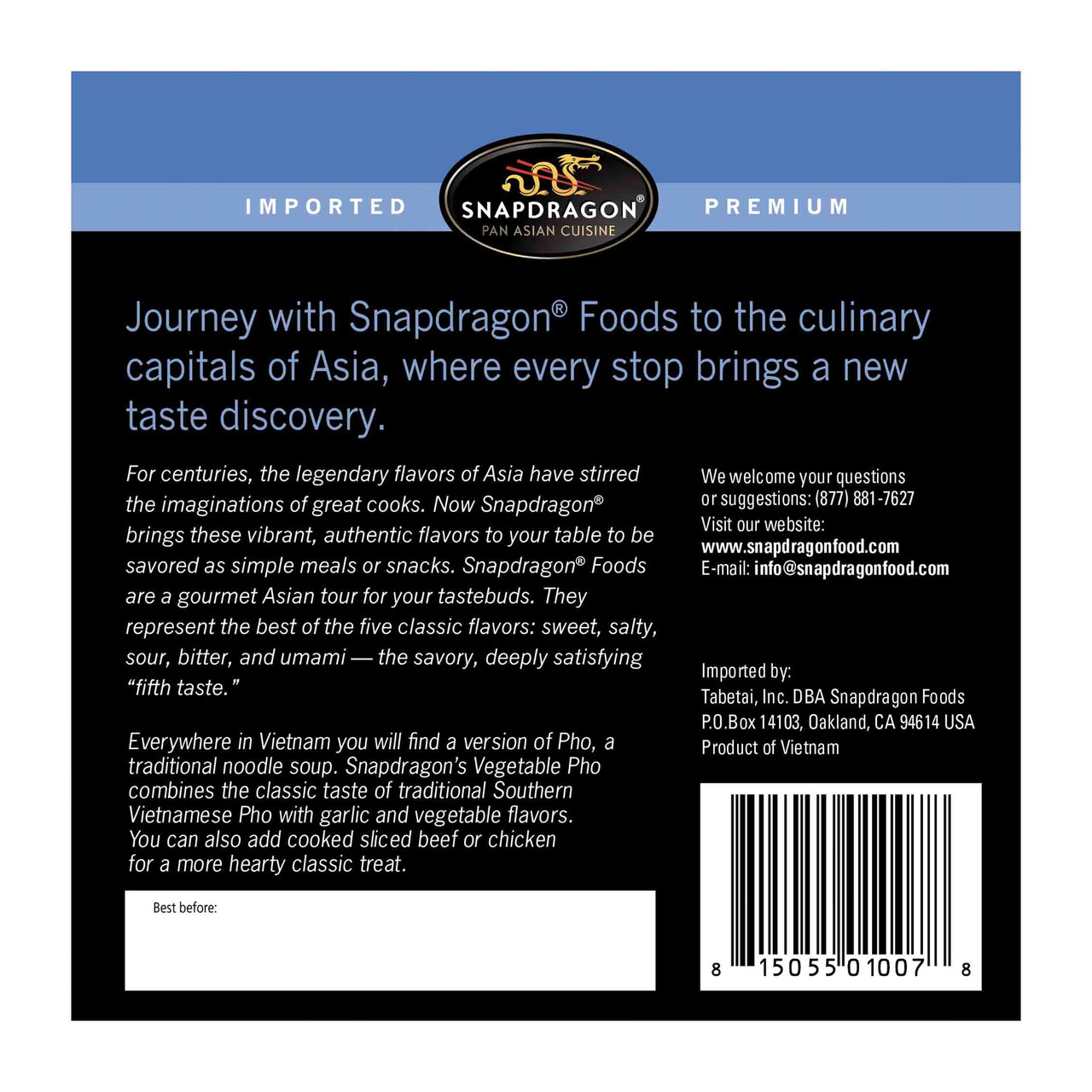 SNAP PHO BWL VEG VIETNAM ( 6 X 2.1 OZ ) - Image 2