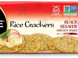 Ka-Me Rice Crunch Cracker Black Sesame & Soy Sauce (12x3.5Oz)