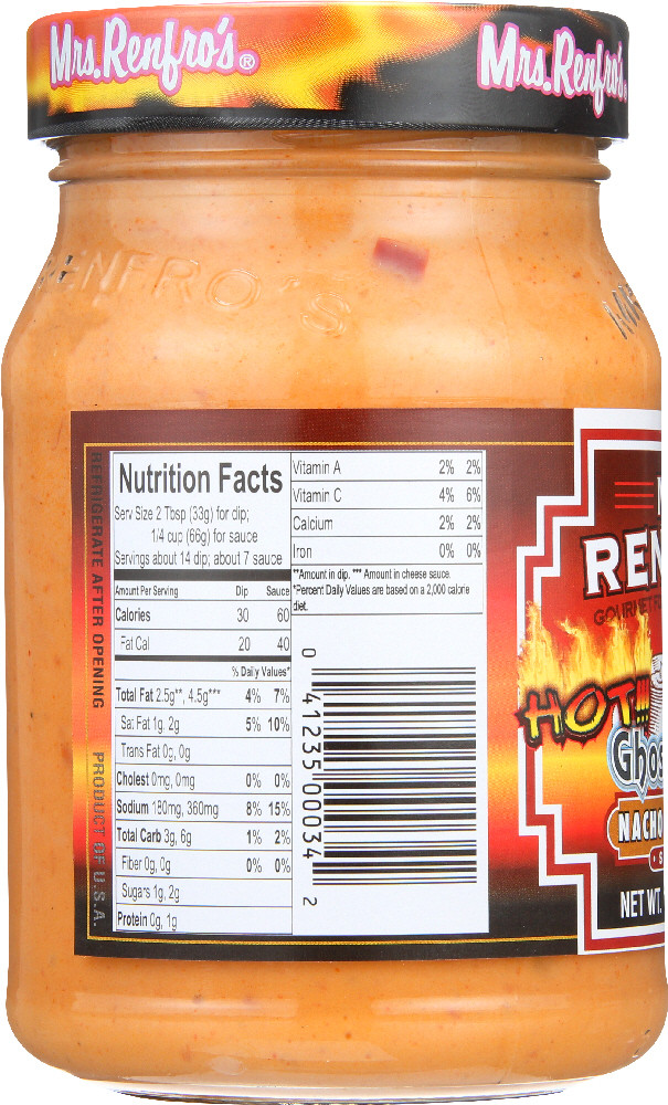 Mrs. Renfro's Ghost Pepper Nacho Cheese Scary Hot (6x16 OZ) - Image 2