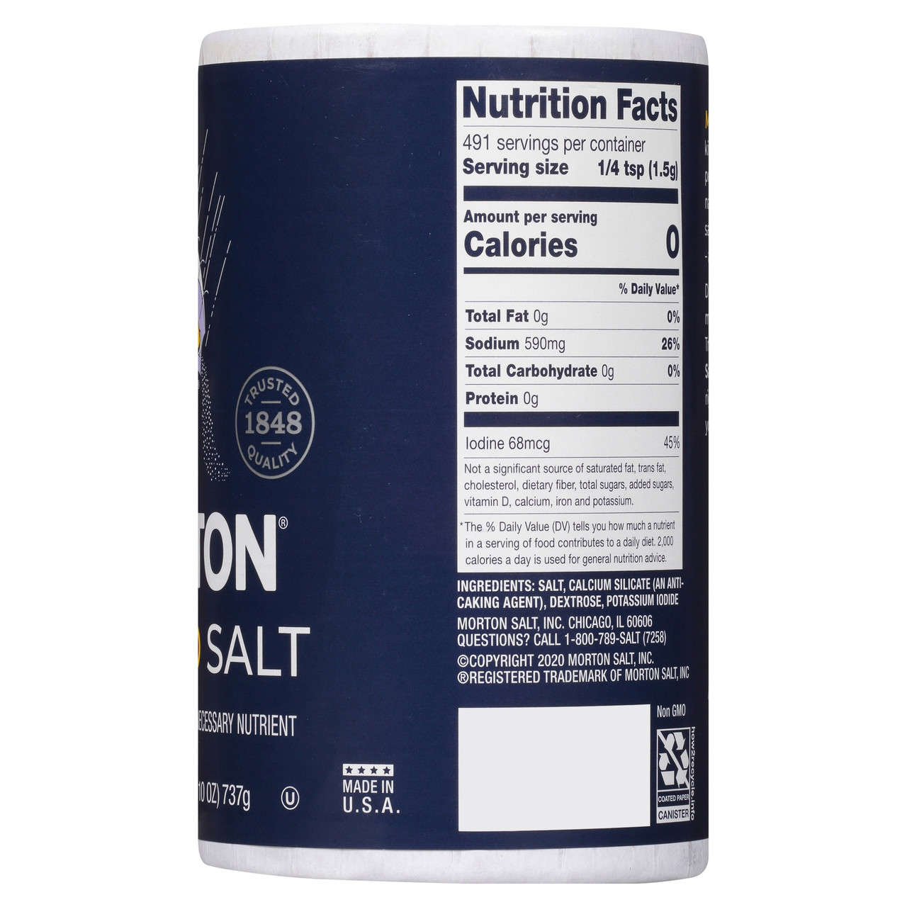 MORTON SALT IODIZED ( 24 X 26 OZ ) - Image 3