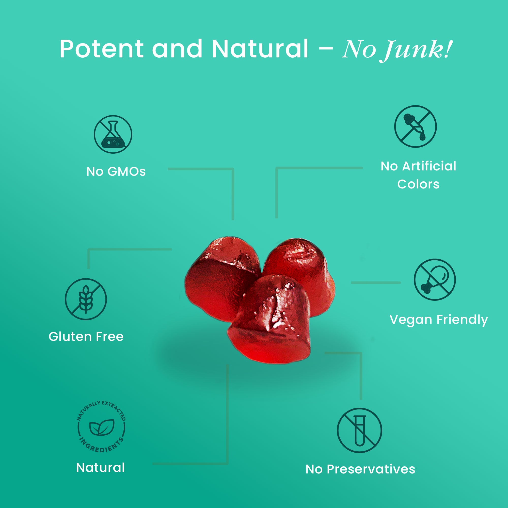 Himalayan Shilajit Gummies – 60 Gummies | 3000mg RHE per Serving | Herbal Wellness Blend with Natural Cherry Flavor - Image 4