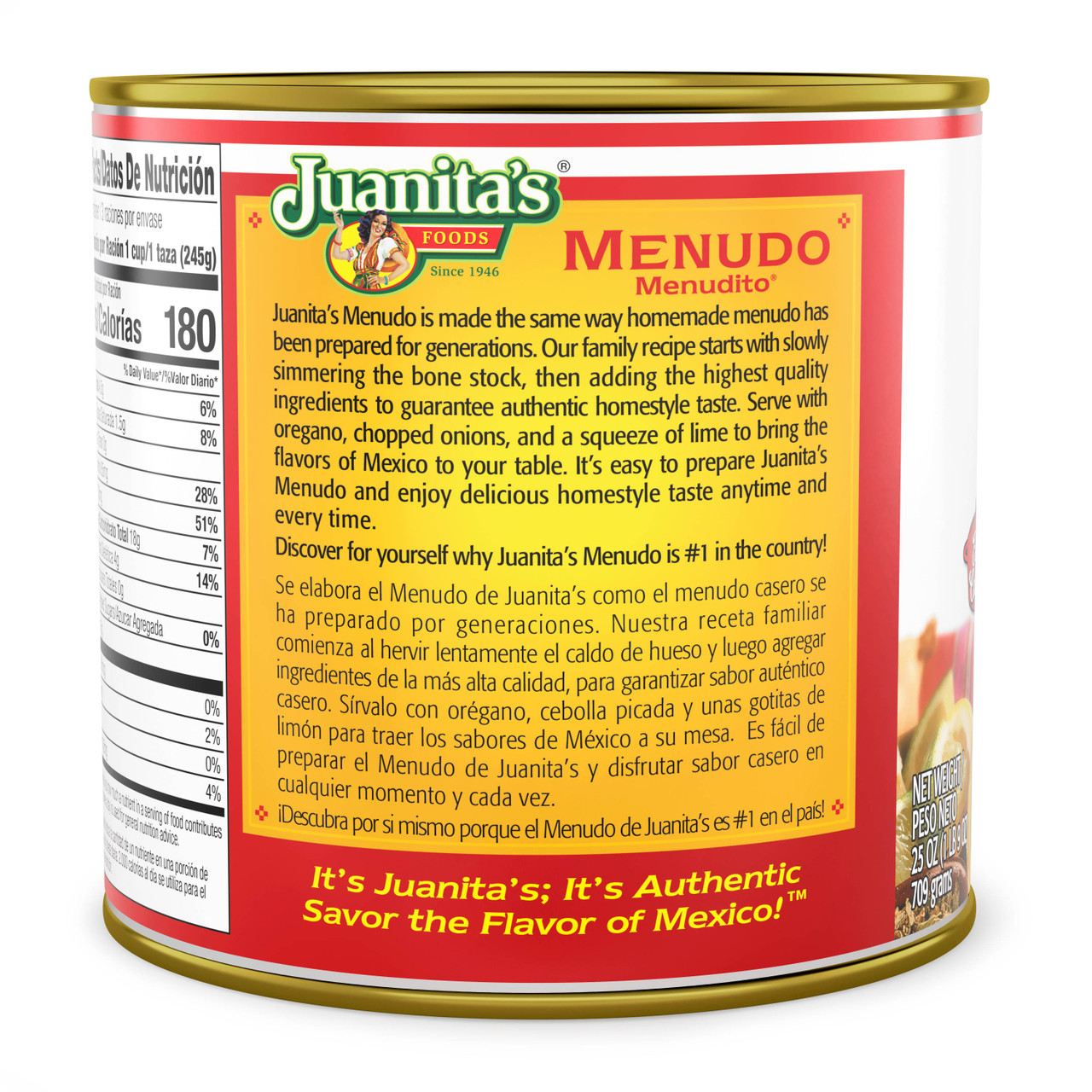 JUANITAS MENUDO REGULAR ( 12 X 25 OZ ) - Image 2