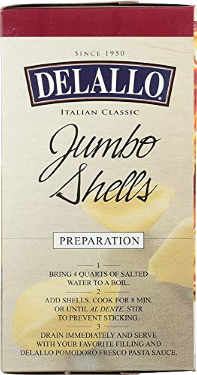 DELALLO JMBO SHELLS PSTA ( 12 X 12 OZ ) - Image 3