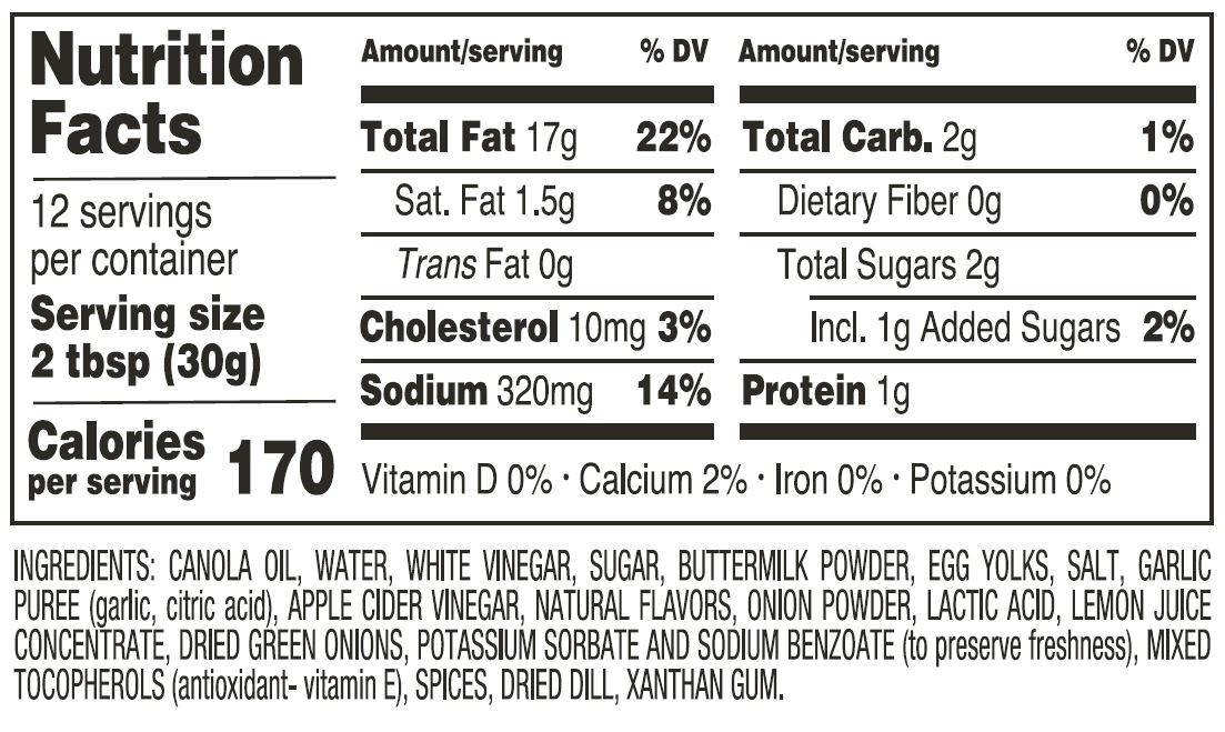 Brianna's Homestyle DressingButtermilk Ranch (6x12Oz) - Image 3