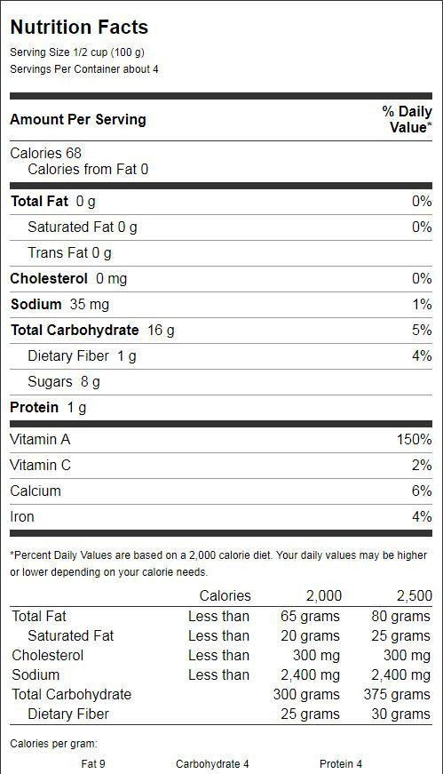 Farmer's Market Canned Pure Sweet Potato (12x15 Oz) - Image 2