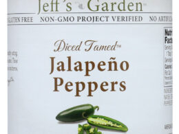 Jeff's Naturals Diced Tamed Jalapeno Peppers (6x12 OZ)