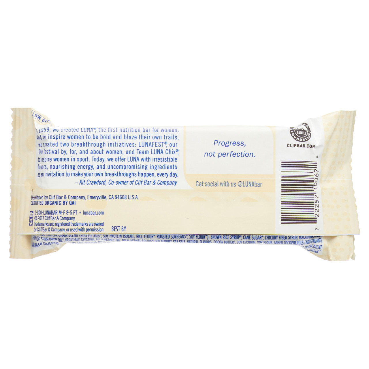Clif Bar White Choc Macadamia Luna Bar (15x1.69 Oz) - Image 3