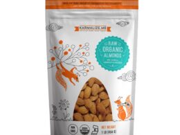 100% Organic Raw Almonds, Whole - 1lb