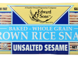 Edward & Sons Sesame Unsalted Fat Free Snaps (12x3.5 Oz)