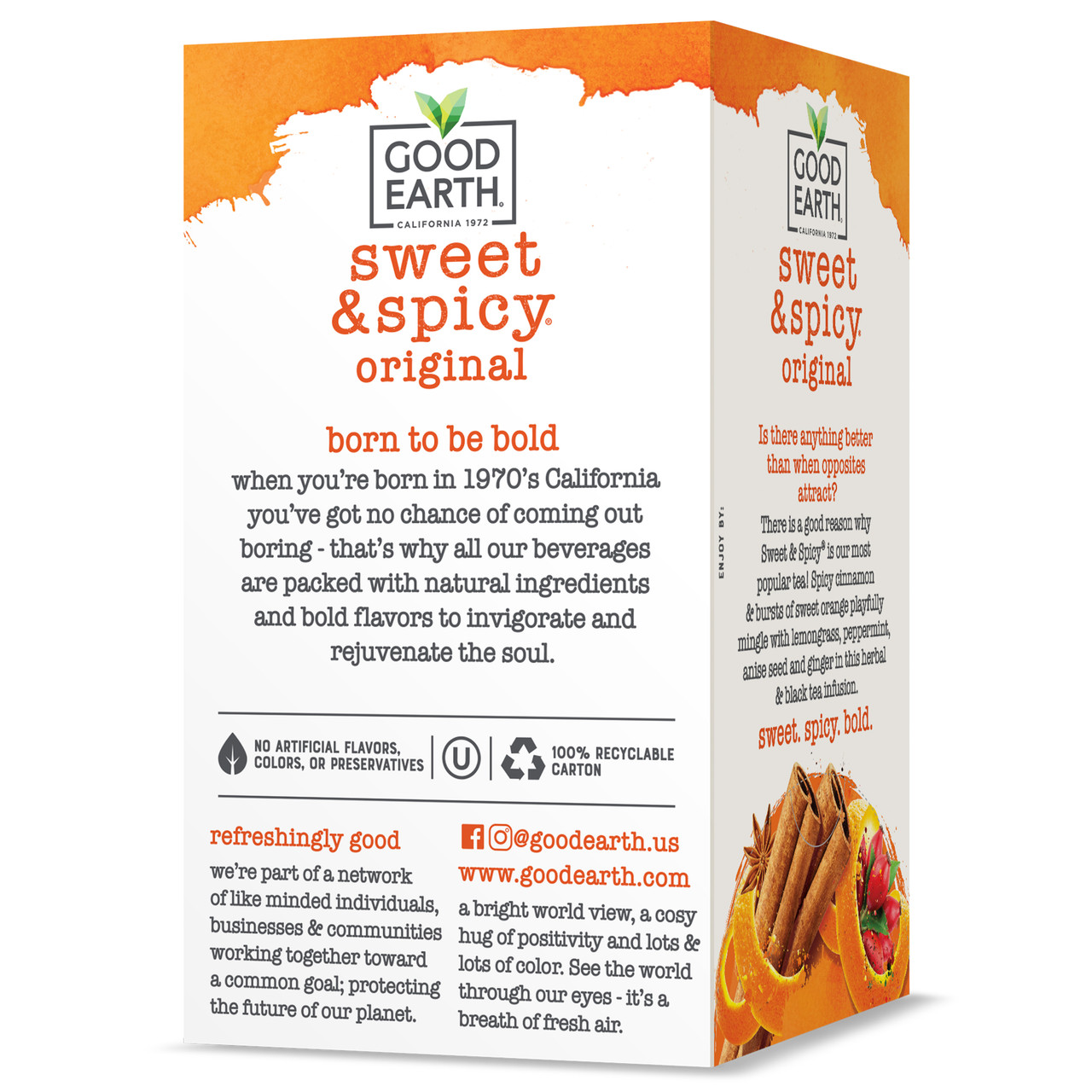Good Earth Herbal Tea Sweet & Spicy (6x18 BAG ) - Image 3