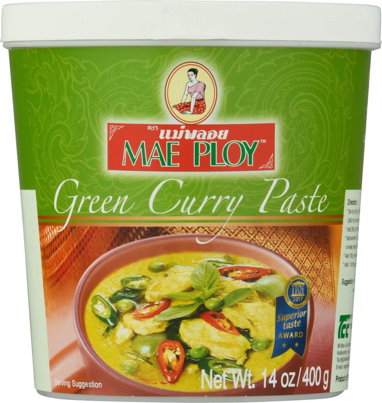 Mae Ploy Green Curry Paste (24x14OZ ) - Image 2