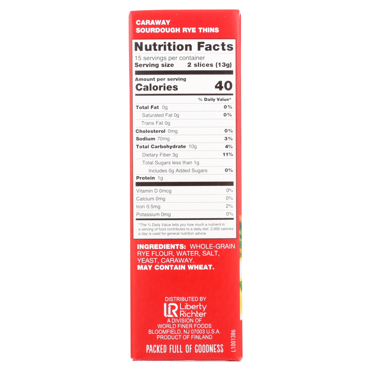 Finn Crisp Caraway (9x7 Oz) - Image 3