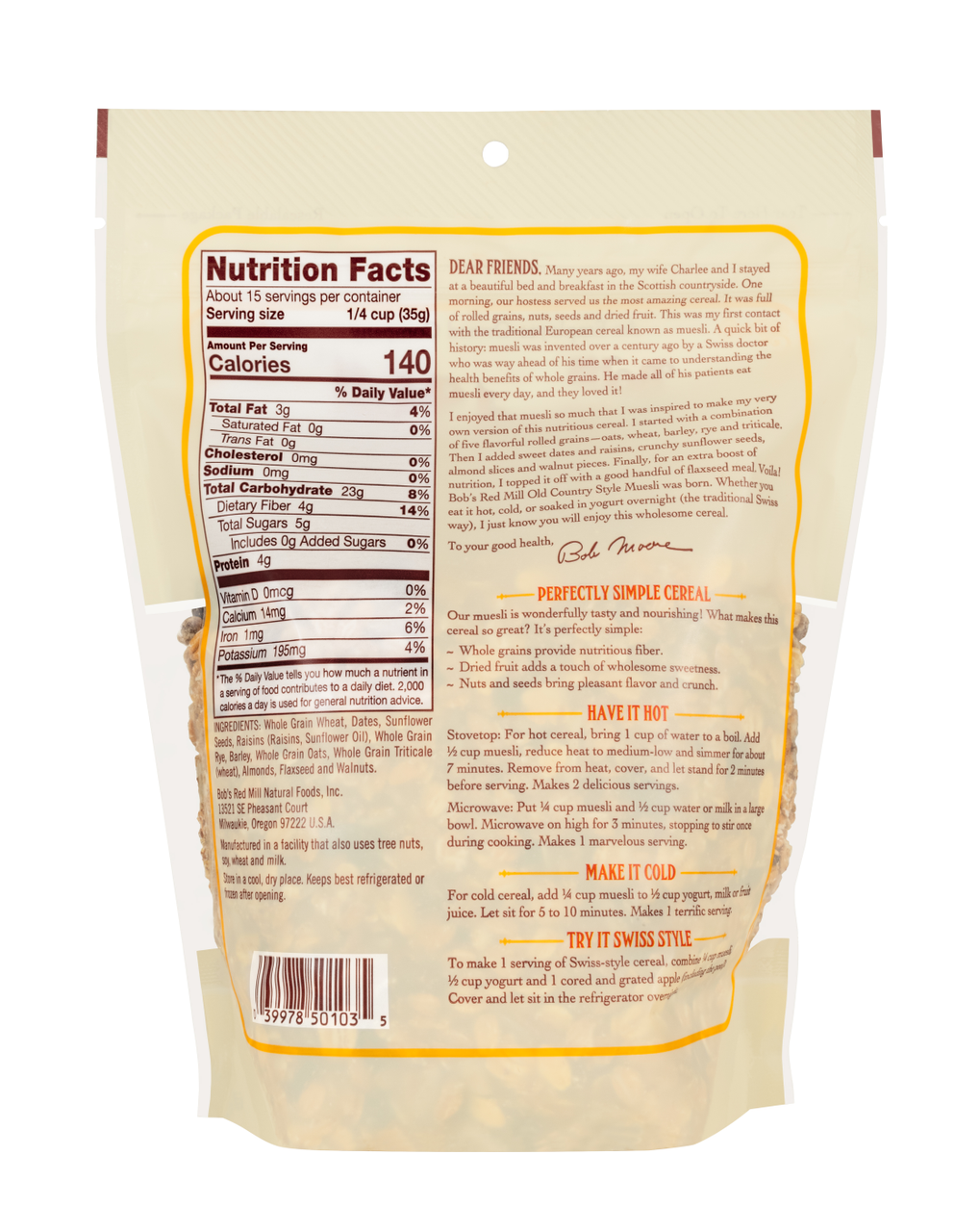 Bob's Red Mill Muesli (4x18 Oz) - Image 5