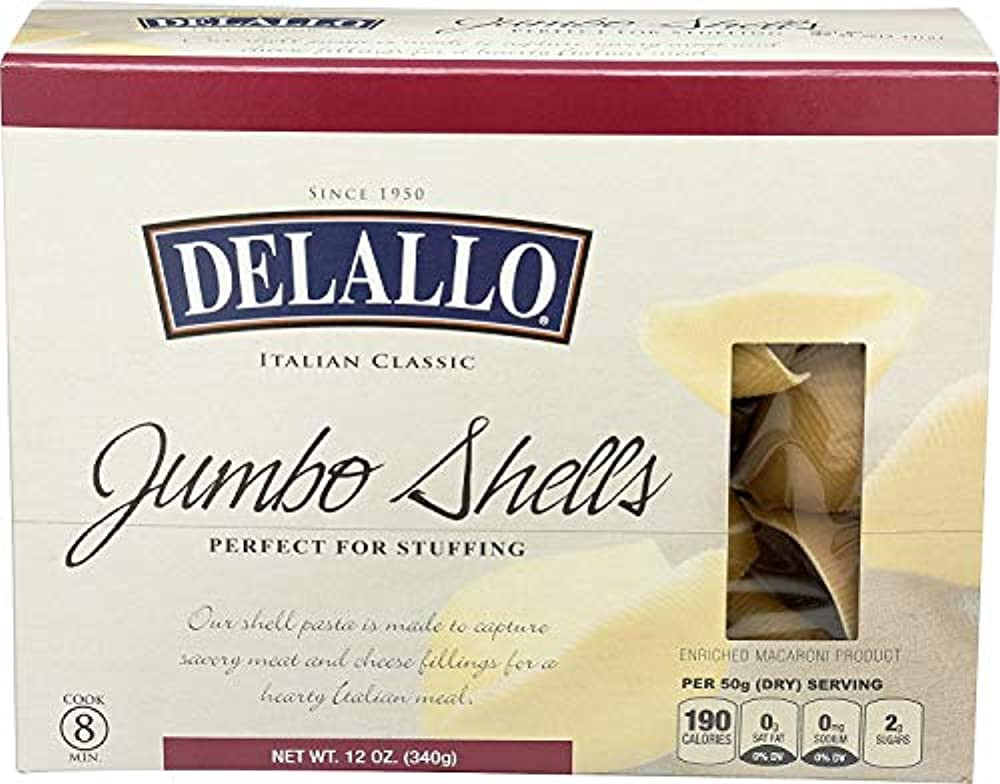 DELALLO JMBO SHELLS PSTA ( 12 X 12 OZ ) - Image 2