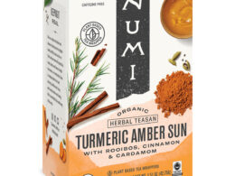 Numi Turmeric & Amber Sun Tea 15 Tea Bags (Pack of 6 Boxes)