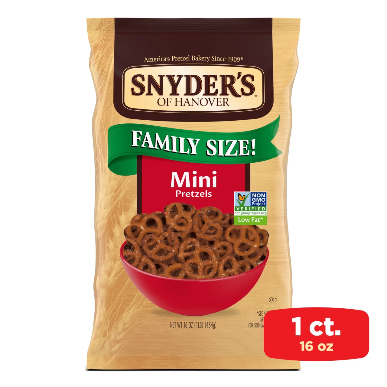 SNYDERS MINI PRETZEL FAM ( 12 X 16 OZ )