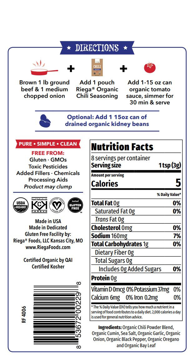 Riega Foods Gluten Free Chili Seasoning (8X0.9 OZ) - Image 3
