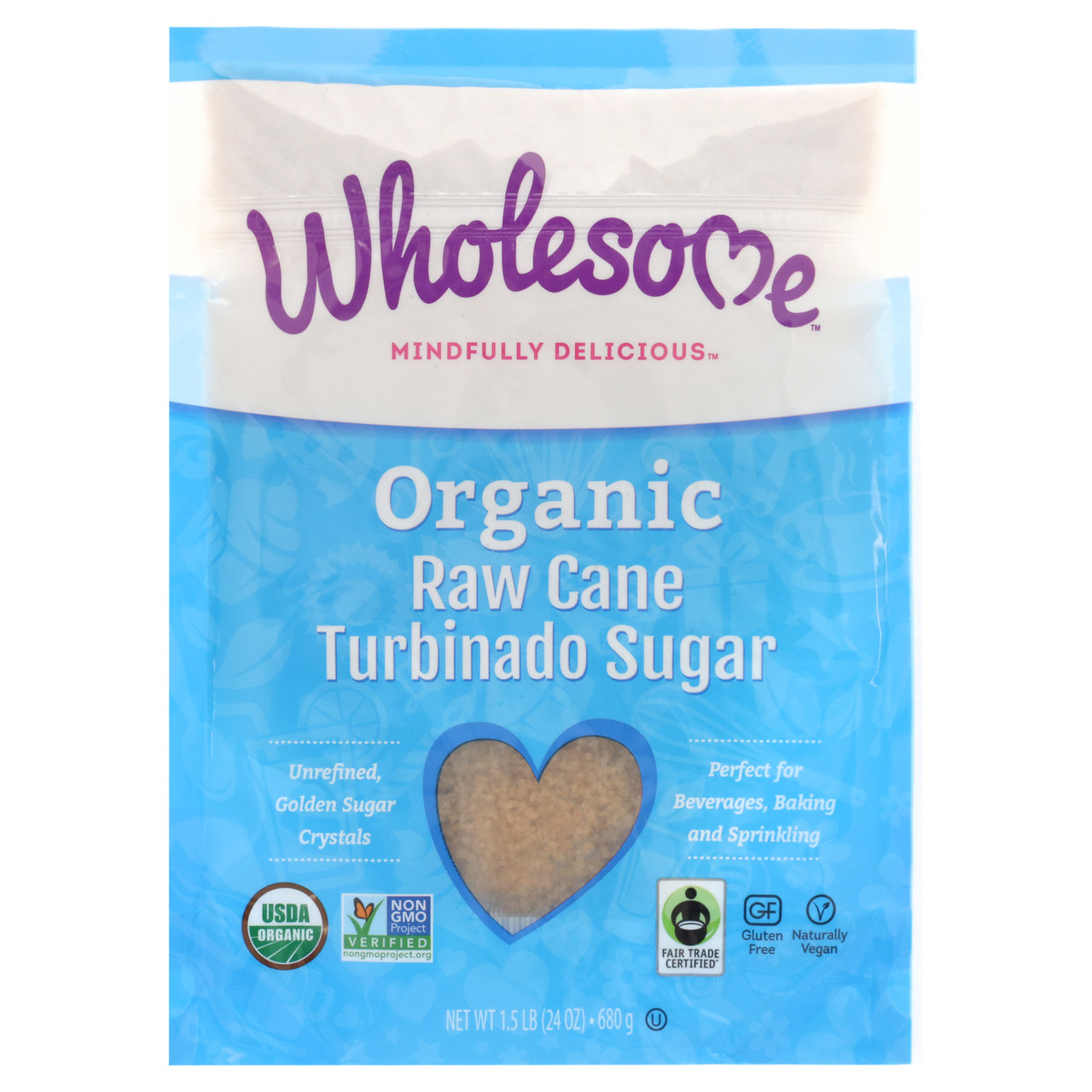 Wholesome Sweeteners Turbinado Raw Sugar (12x1.5 LB) - Image 3
