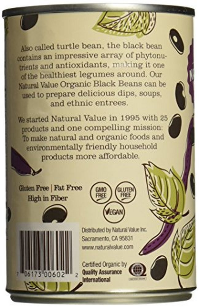 Natural Value Organic Black Beans (12x15Oz) - Image 4