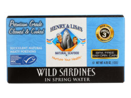 Henry & Lisa's Wild Sardines in Spring Water (12x4.25 OZ)